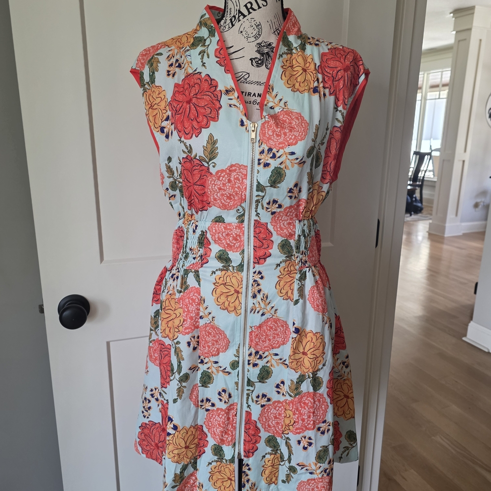 Umgee Floral Zip Front Dress-NWT